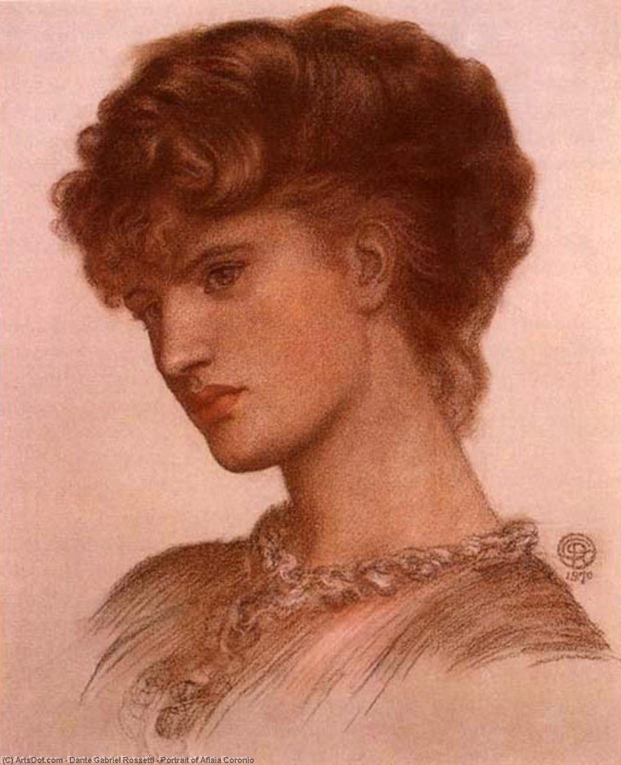 Porträt Von Aflaia Coronio — Dante Gabriel Rossetti