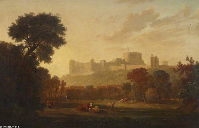 A Distant View Of Windsor Castle — George Barret The Elder