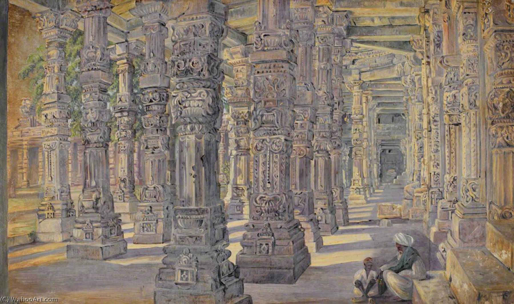 Der Tempel. Kutub. Delhi. Indien. Novr. 1878 — Marianne North