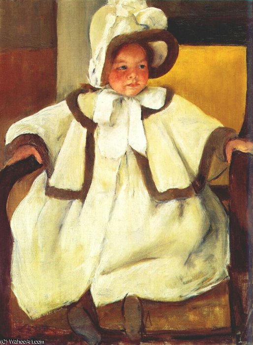 Ellen Mary Cassatt In A White Coat — Mary Stevenson Cassatt