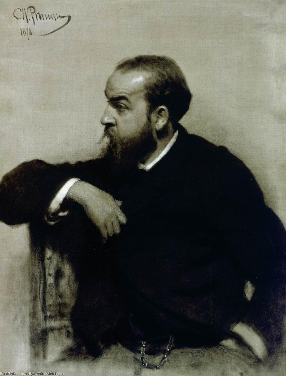 Portrait Of The Artist R. S. Levitsky — Ilya Yefímovich Repin