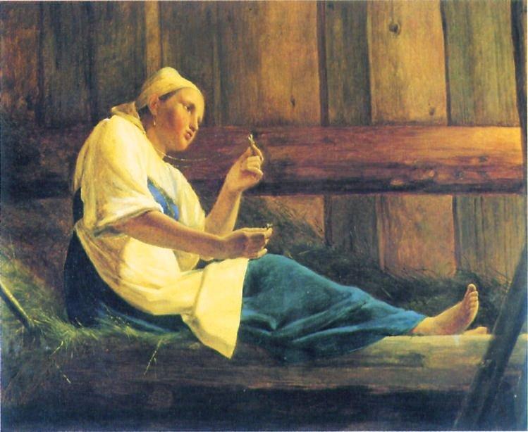 The Girl In The Hayloft — Alexei Venetsianov