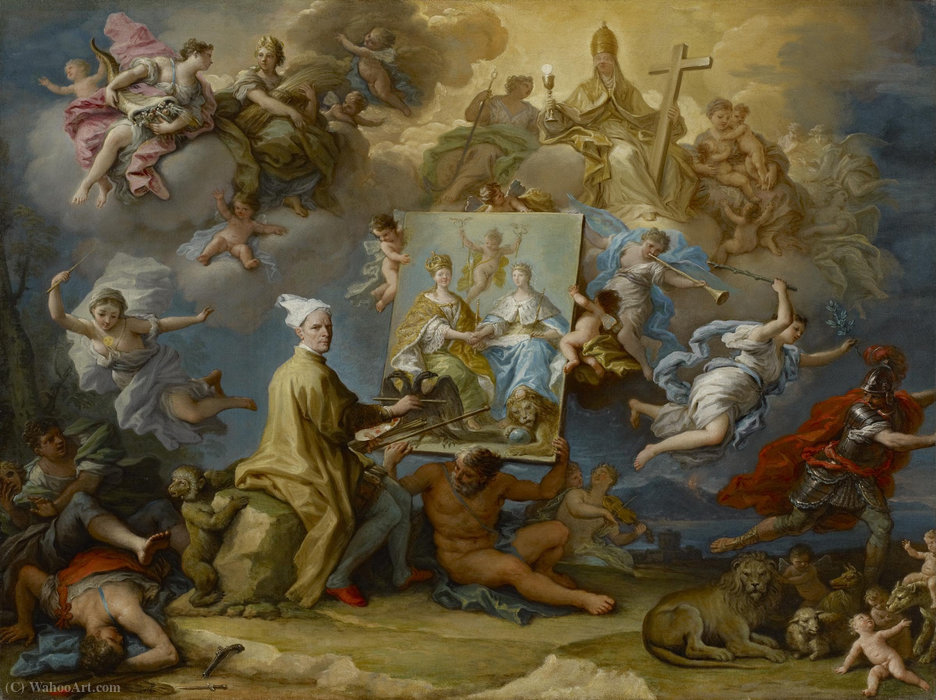 Allegory Of The Consequences Of The Peace Of Utrecht — Paolo Di Matteis
