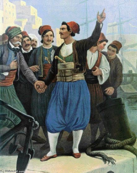 Painting Of Antonis Oikonomou — Peter Von Hess