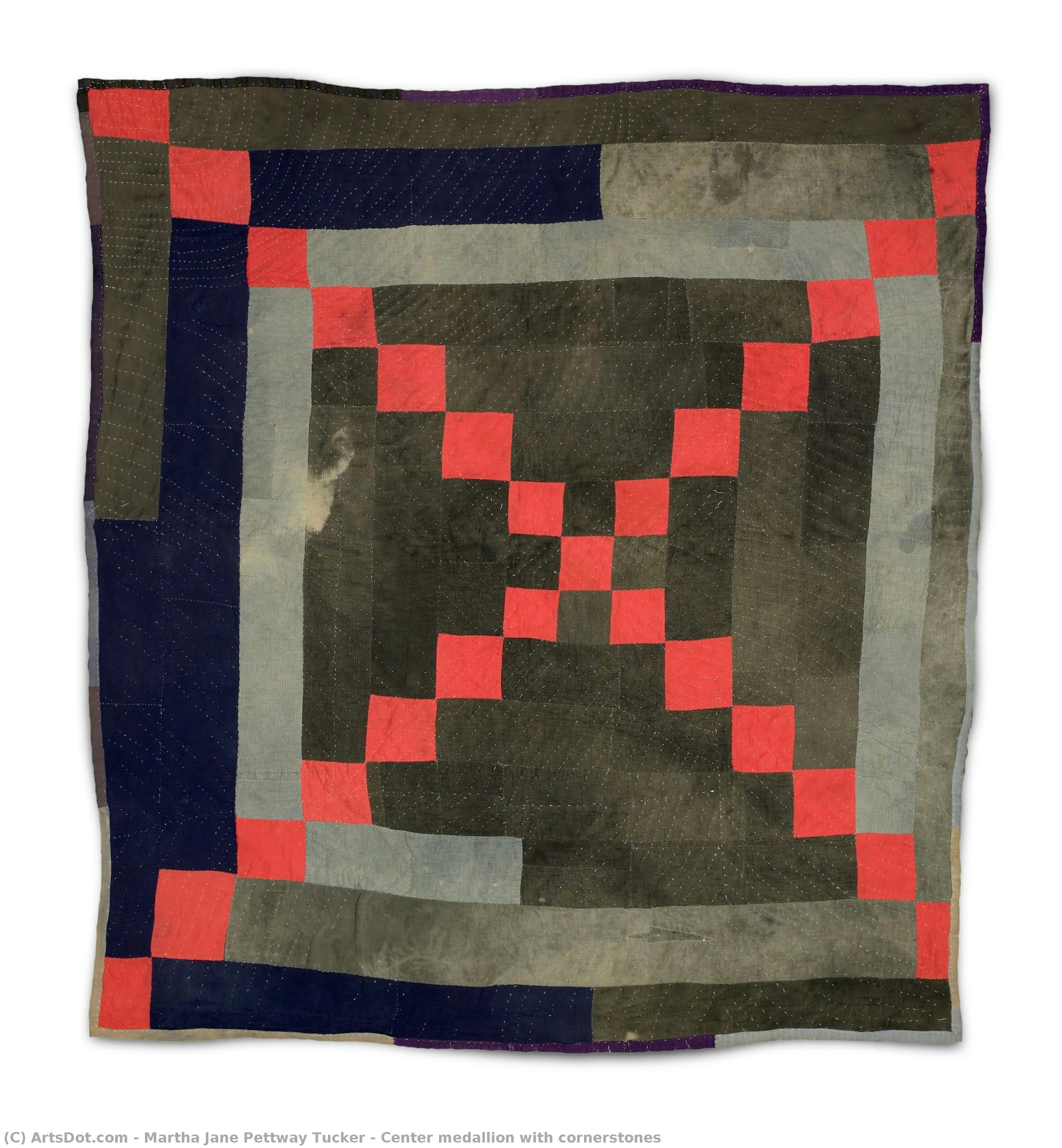 Center Medallion With Cornerstones — Martha Jane Pettway Tucker