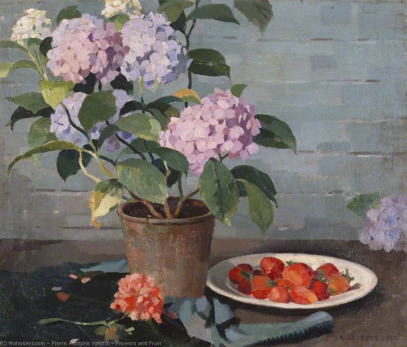 Flowers And Fruit — Пьер Адольф Валетт