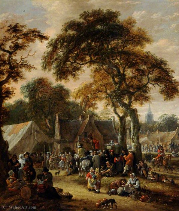 A Village Kermesse — Salomon Rombouts