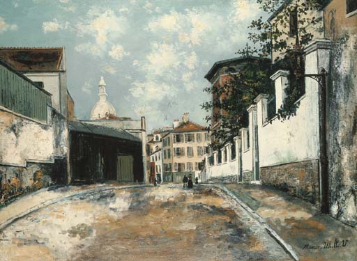 The Norvins Street In Montmartre — Maurice Utrillo