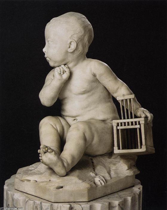 Infant With Cage — Jean-baptiste Pigalle