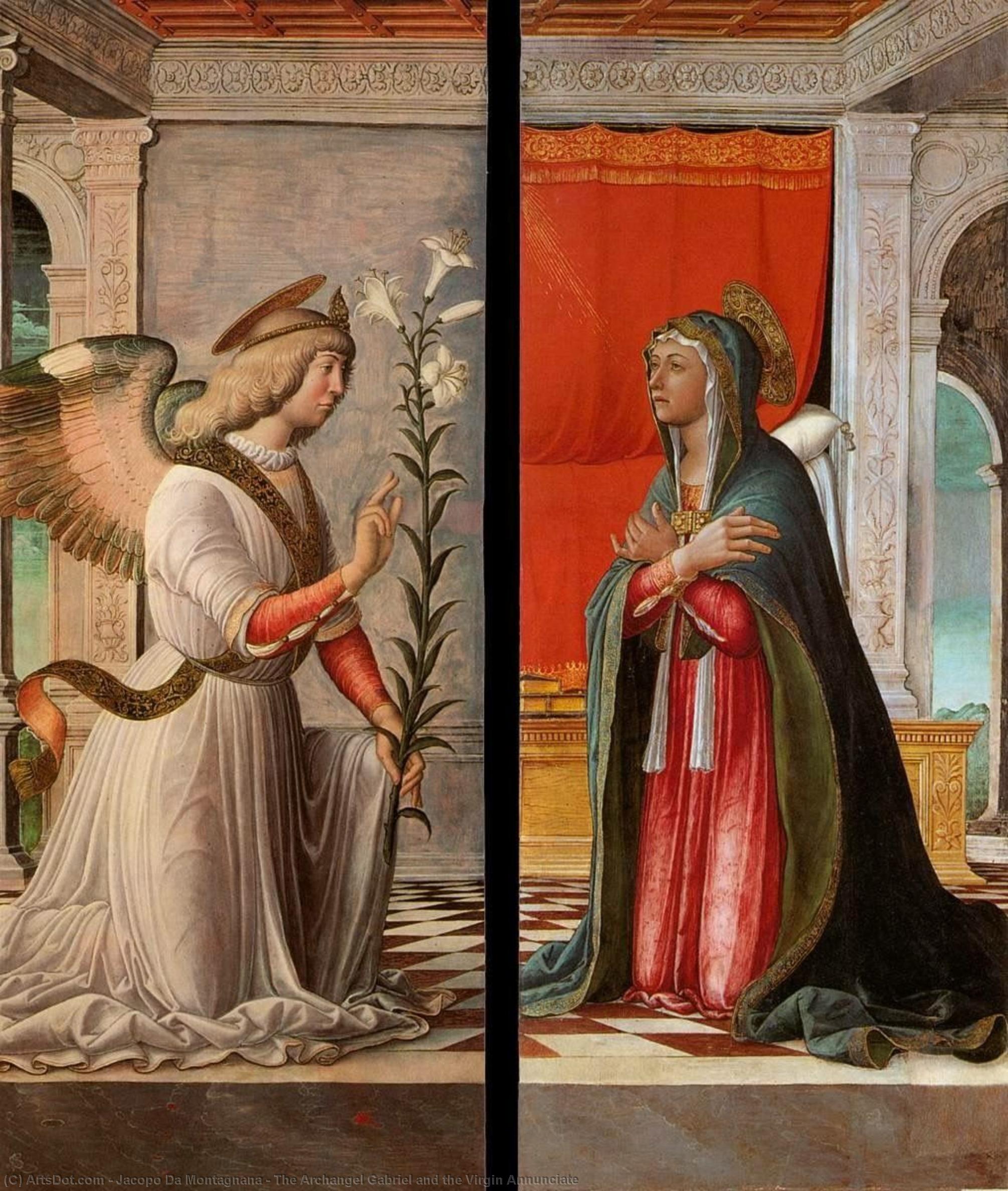 The Archangel Gabriel And The Virgin Annunciate — Jacopo Da Montagnana