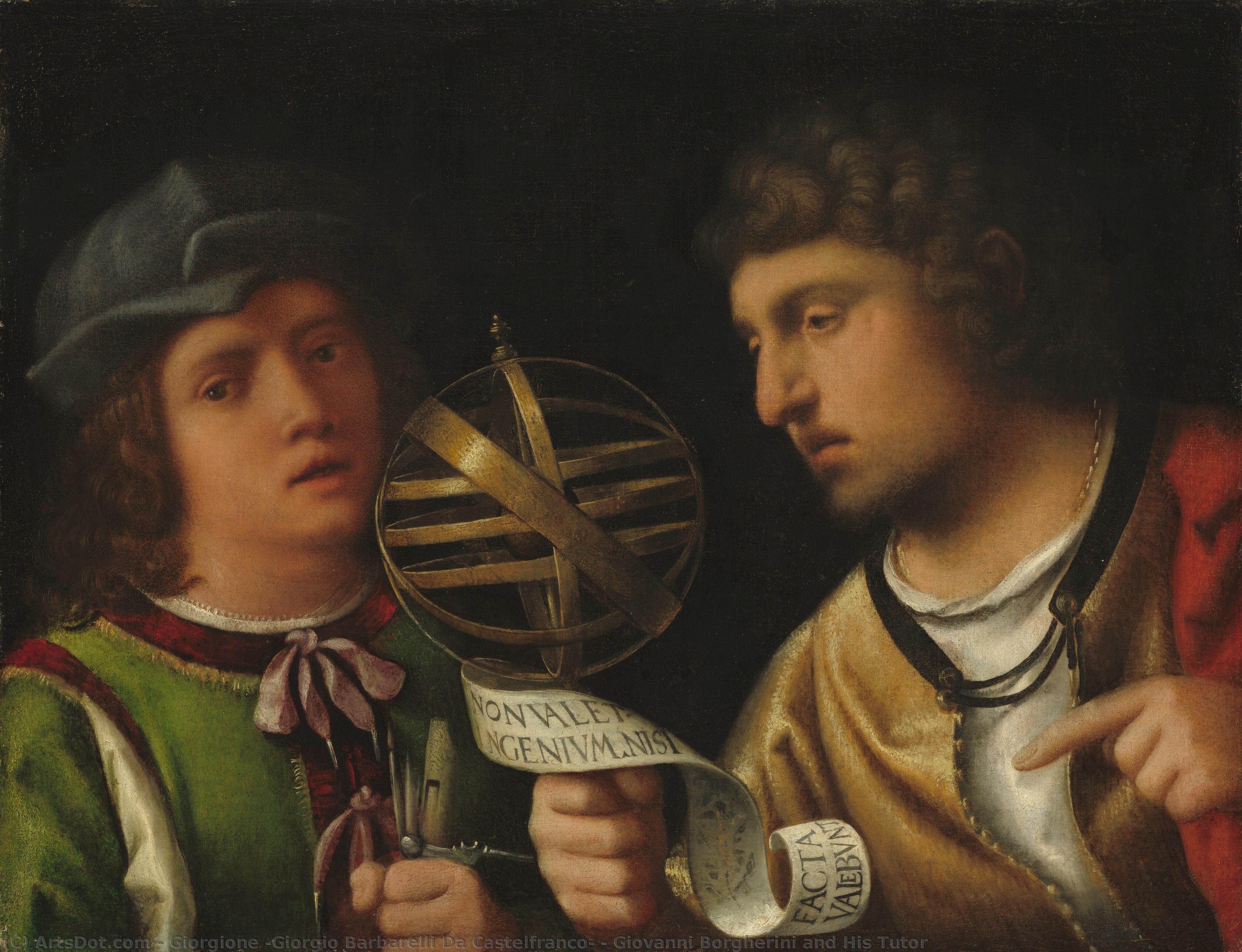 Giovanni Borgherini And His Tutor — Giorgione