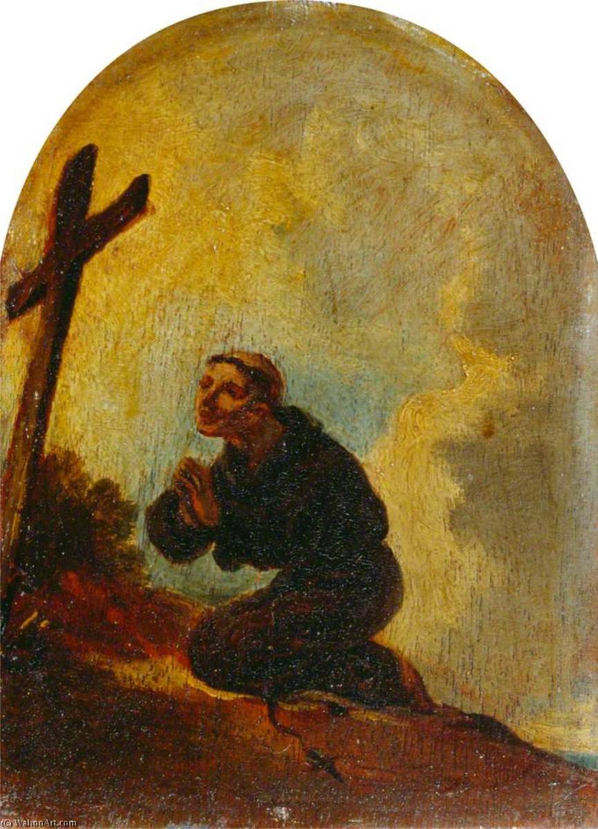 Friar In Prayer — Peter Francis Bourgeois