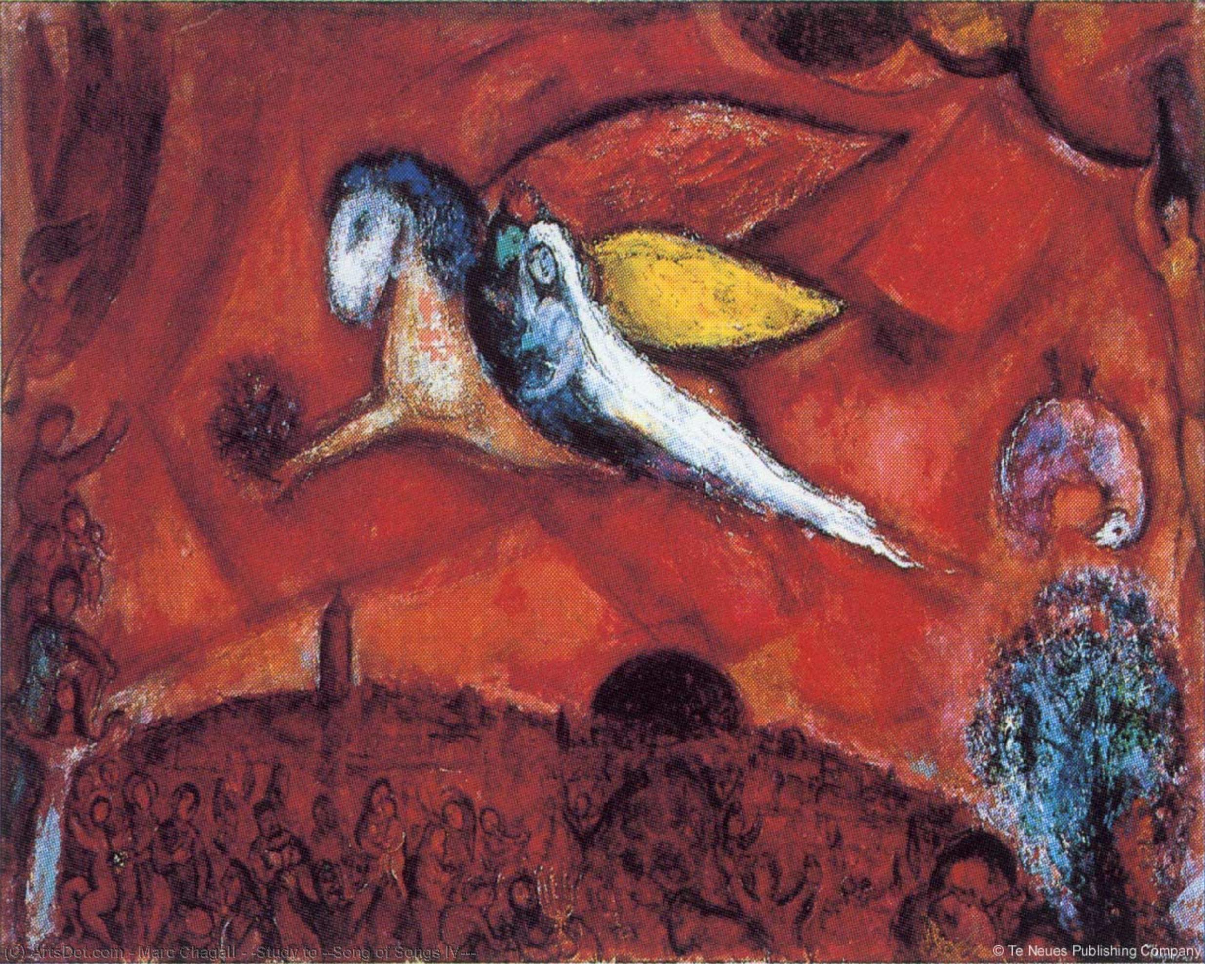 'study To ''song Of Songs Iv''' — Marc Chagall