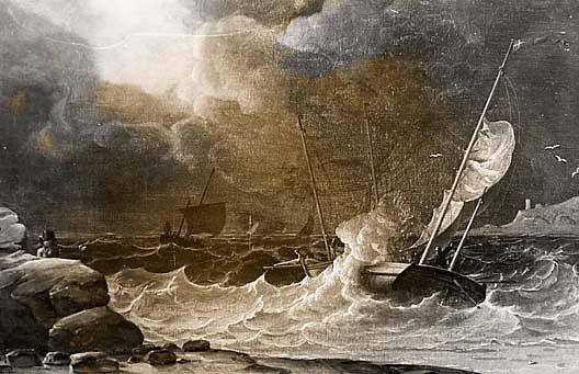 Boat At Shore, (painting) — ロバート・w・サルモン