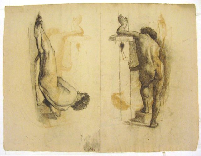 Figure Studies Of Male Nude — Theodore Clement Steele
