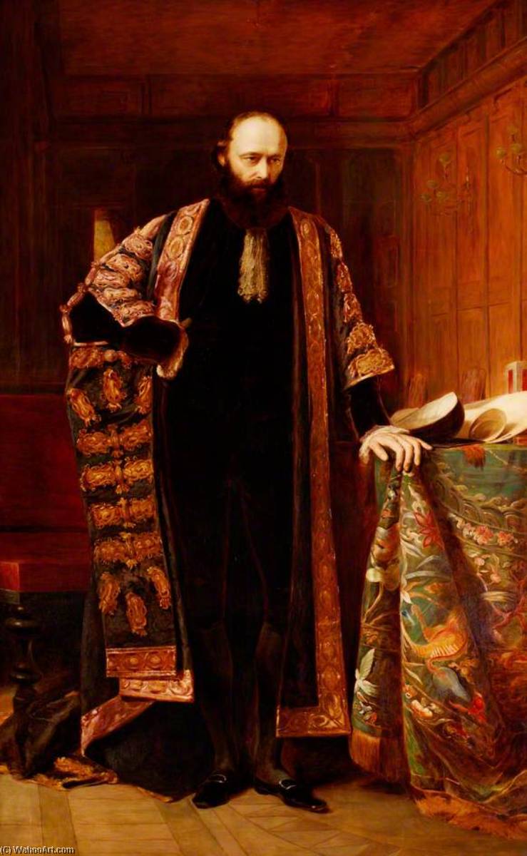 Robert Cecil, 3rd Marquess Of Salisbury (1830–1903), Prime Minister (copy Of George Richmond) — Dorofield Hardy
