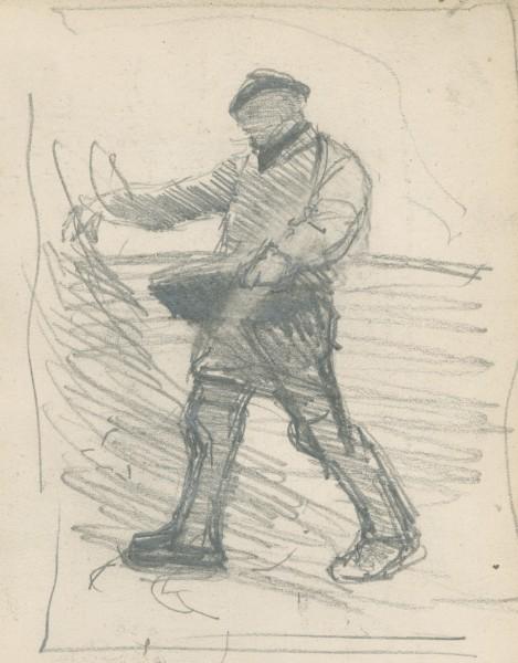 Study Of A Man Sowing Seed By Hand In A Field — Sir George Clausen
