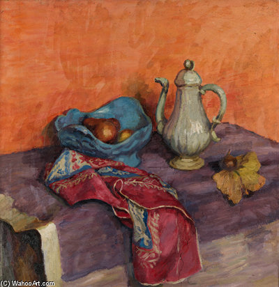 Still Life With Red Handkerchief — Duncan Grant