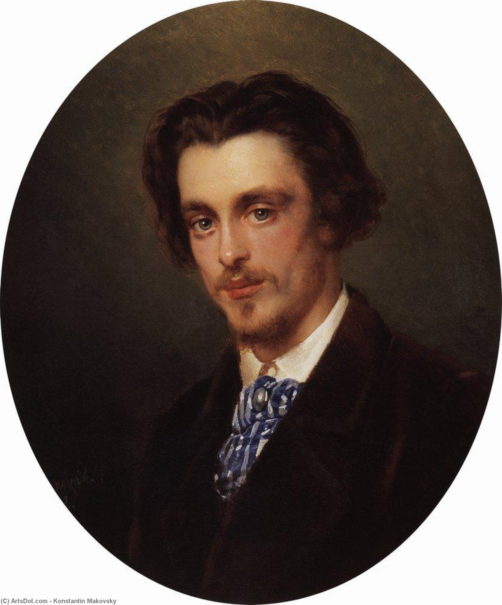 Portrait Of V.makovsky, Artist's Brother — Konstantin Yegorovich Makovsky