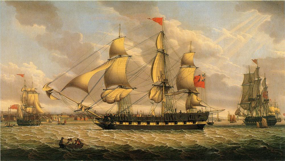 British Merchantman In The River Mersey Off Liverpool — Robert W. Salmon