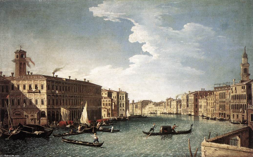 The Grand Canal With The Fabbriche Nuove At Rialto — Bernardo Canal