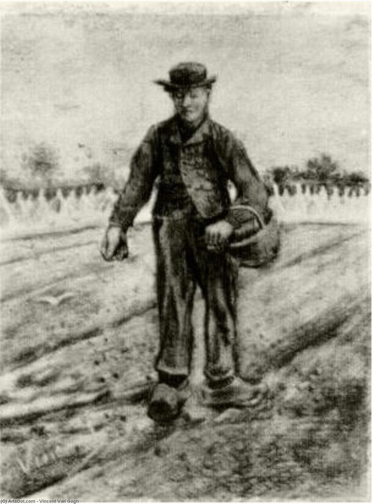 El Sembrador Con Cesto — Vincent Willem Van Gogh