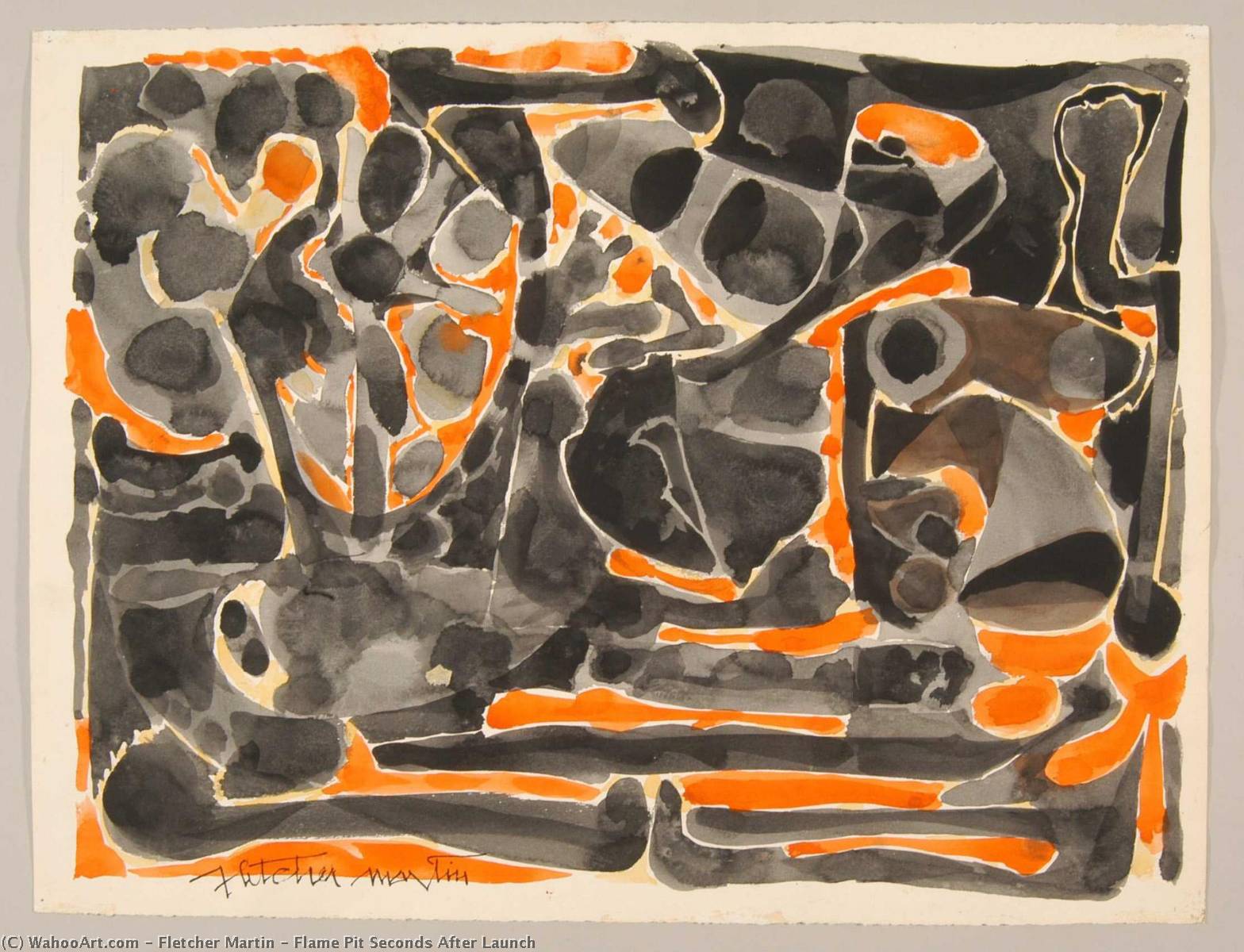 Flame Pit Seconds After Launch — Fletcher Martin