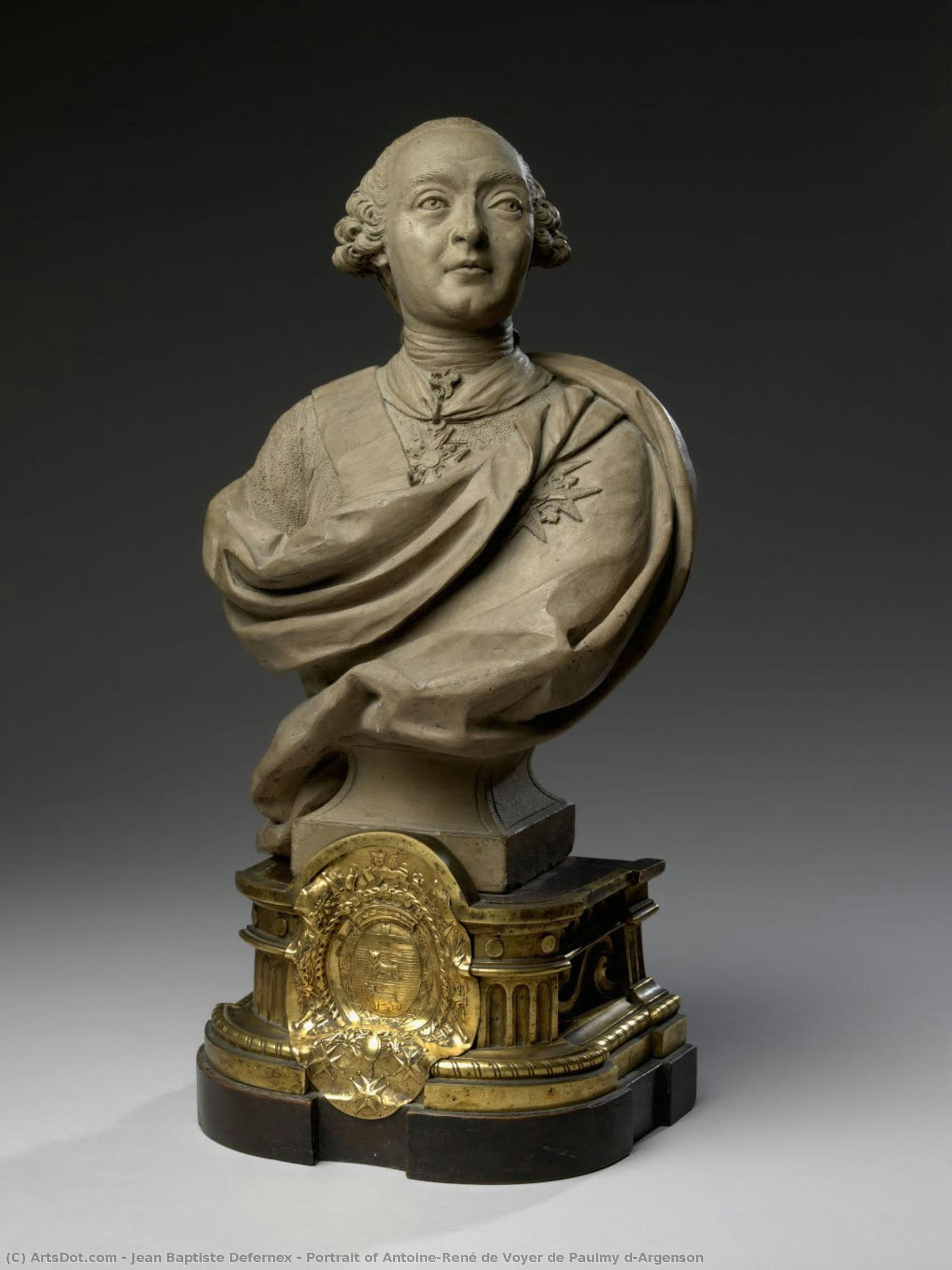 Portrait Of Antoine-rené De Voyer De Paulmy D’argenson — Jean Baptiste Defernex