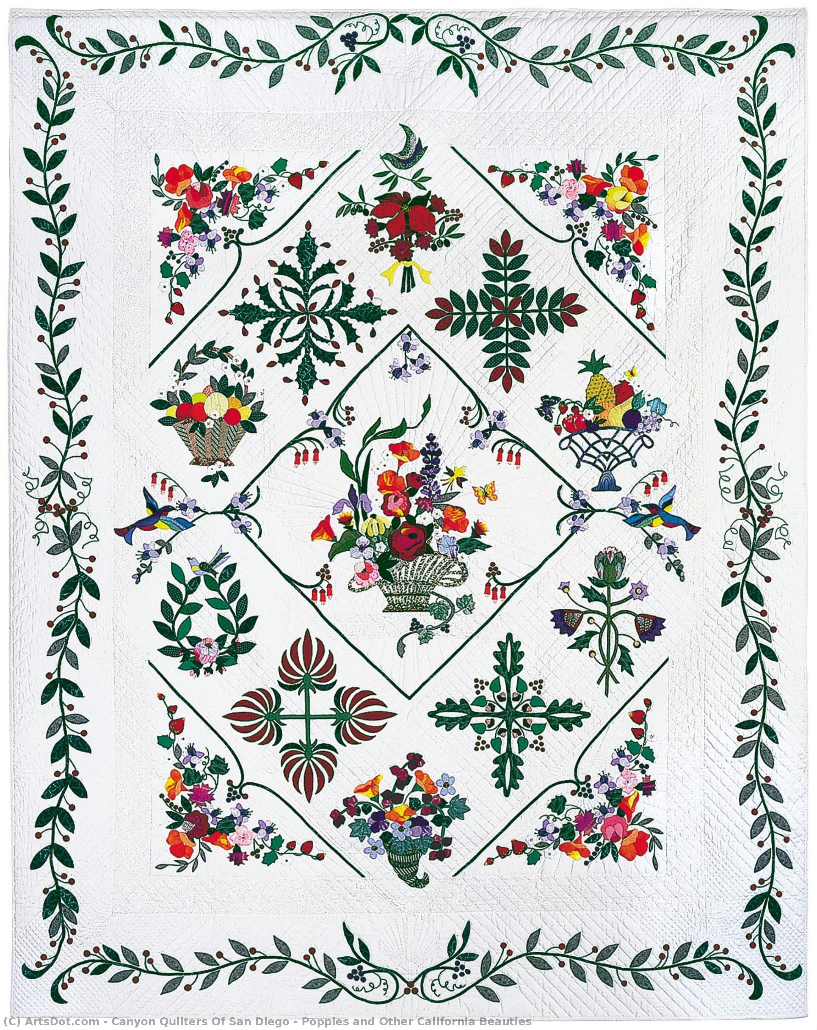 Poppies And Other California Beauties — Canyon Quilters Of San Diego