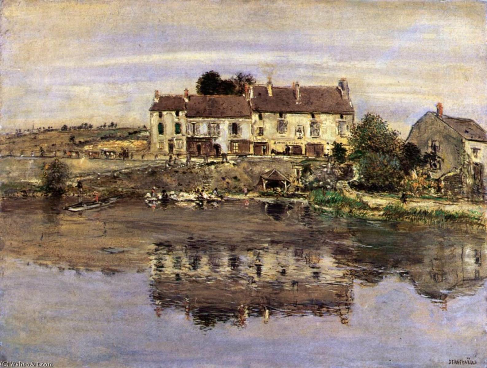 Houses On The Banks Of The Oise — Jean-françois Raffaelli