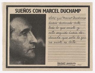 Popular Print For The Exhibition Dreams About Marcel Duchamp (grabado Popular Impreso Para La Exhibición Sueños Con Marcel Duchamp ) — Álvaro Barrios