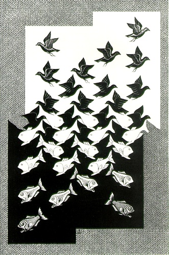 Sky And Water Ii — Maurits Cornelis Escher