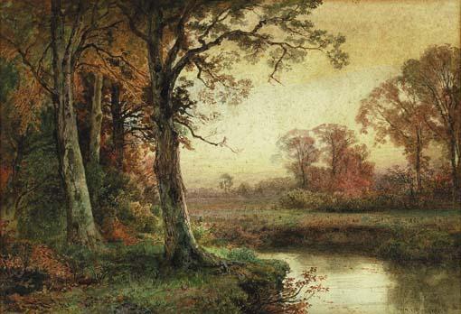 Landscape With Stream In Autumn — William Trost Richards