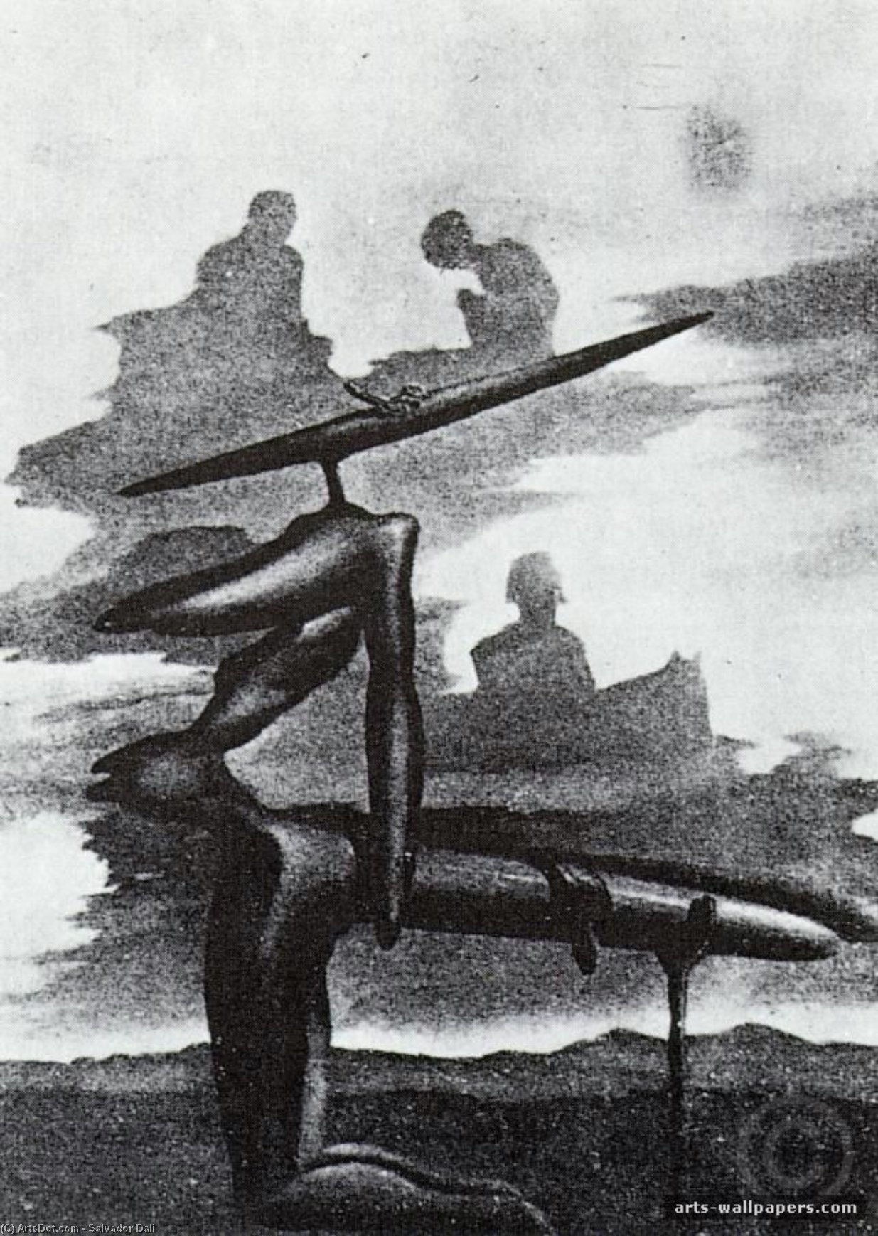 Das Gespenst Des Angelus, Um 1934 — Salvador Dalí