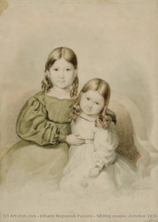 Sibling Couple (october 1831) — Johann Nepomuk Passini