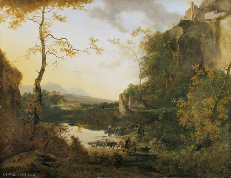 Italian Landscape With A Pool — Willem De Heusch