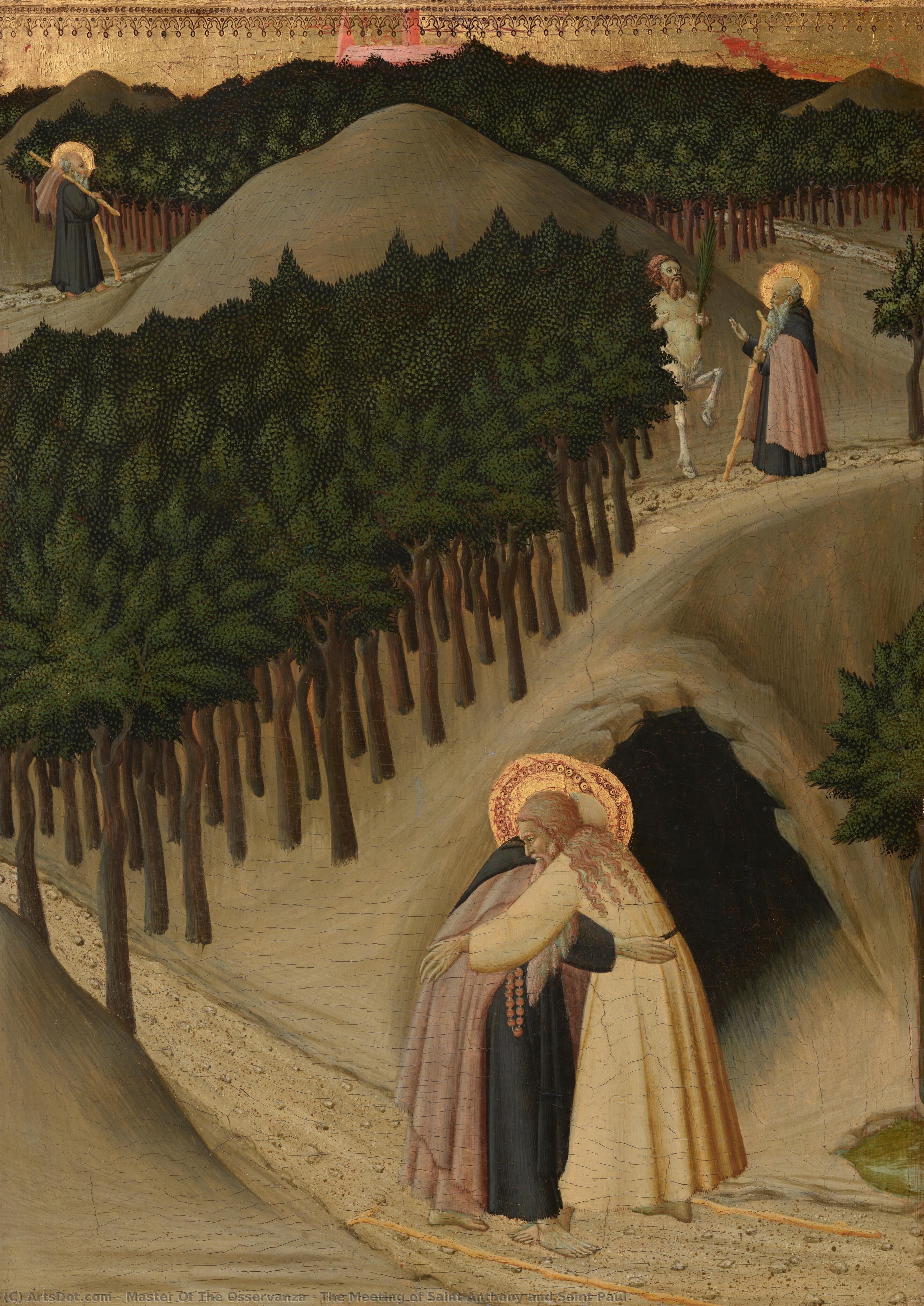 The Meeting Of Saint Anthony And Saint Paul — Master Of The Osservanza