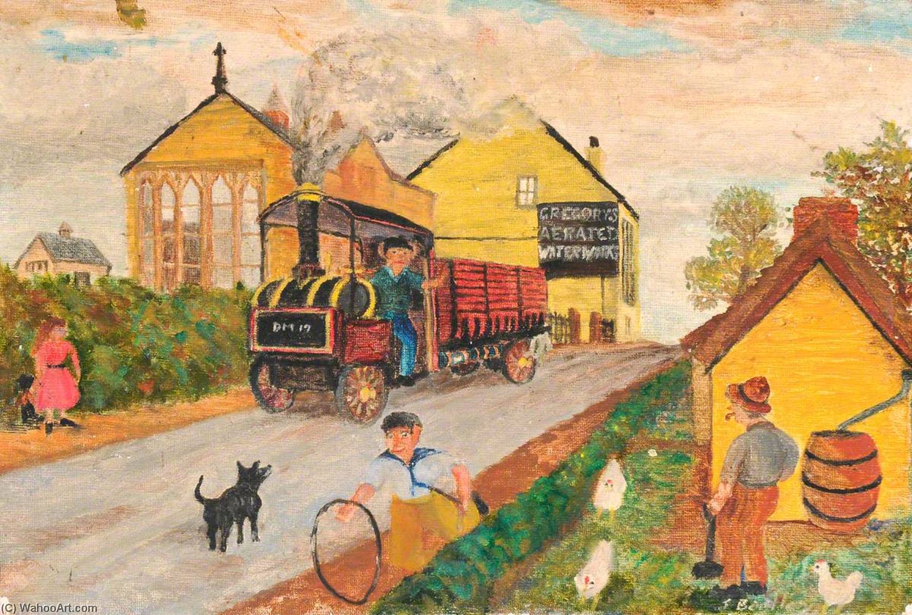 Nineteenth Century Traffic Hazards On Lane End, Buckley, C.1890–1900 — James Bentley