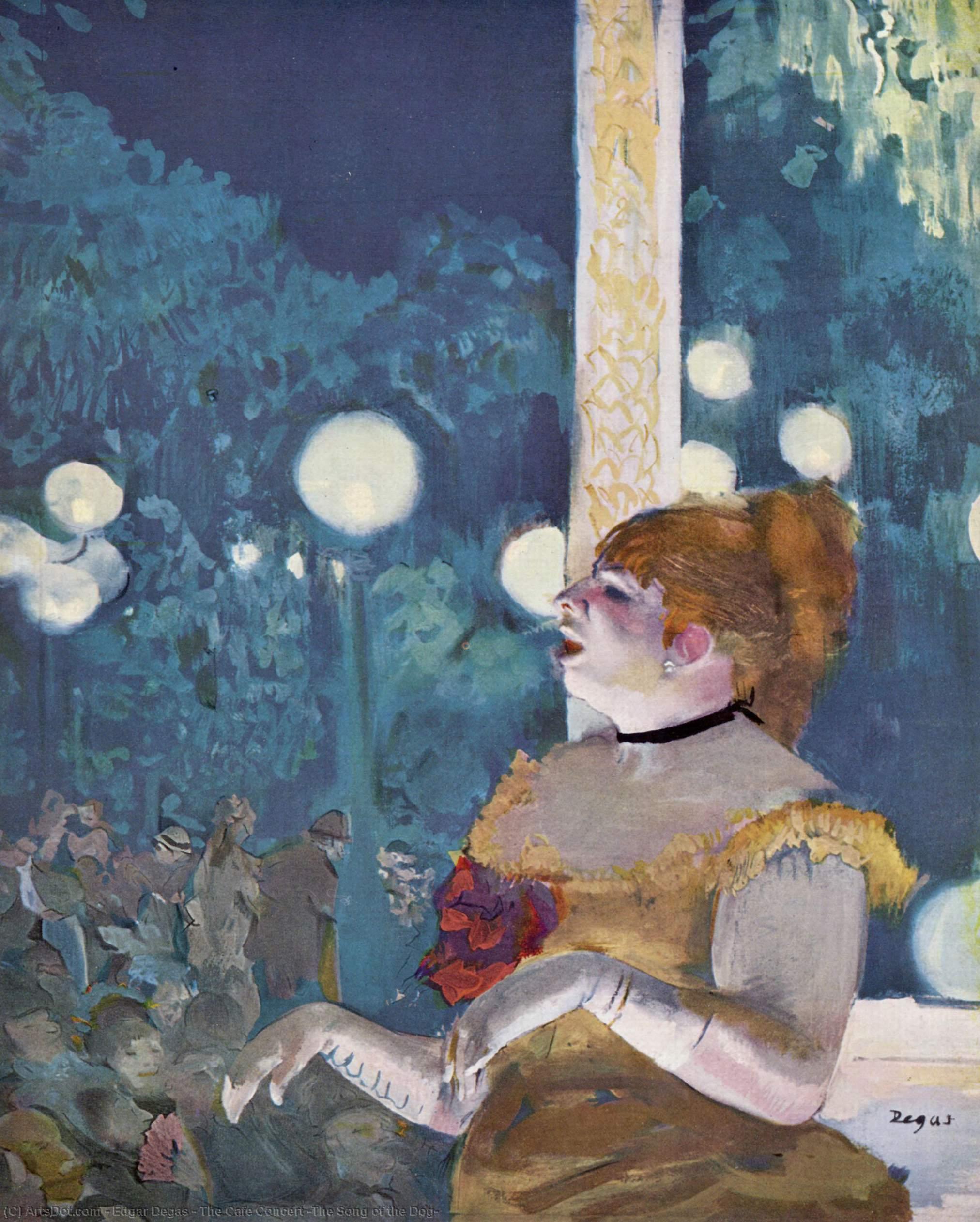 Das Café Konzert (die Melodie Des Hundes) — Hilaire-germain-edgar Degas