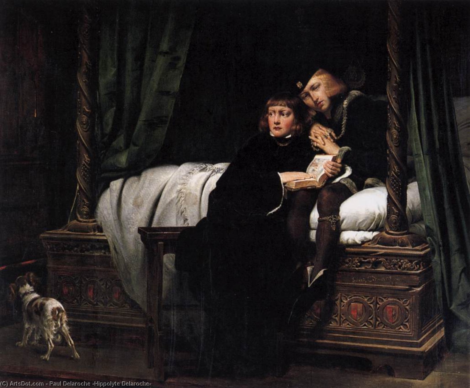 The Death Of The Sons Of King Edward In The Tower — Hippolyte-paul Delaroche