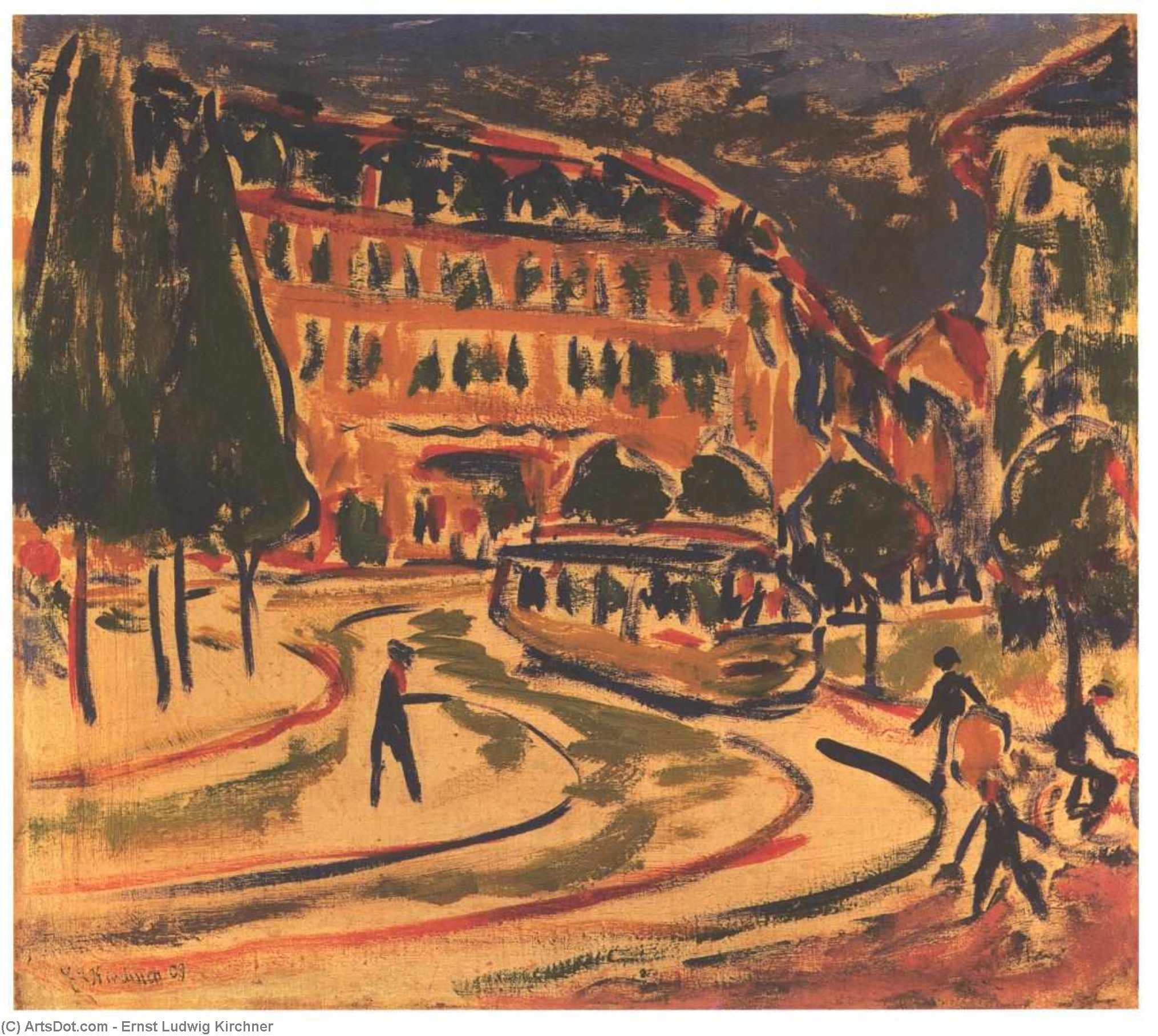 Tramway In Dresden — Кирхнер