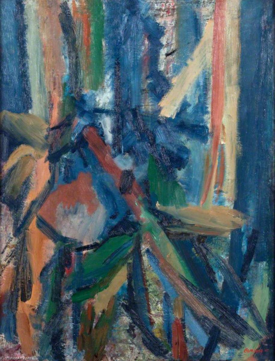 Flowers And Silk, Blue Symphony — David Bomberg