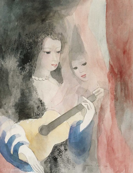 Jeunes Femmes À La Guitare (1928) — Marie Laurencin