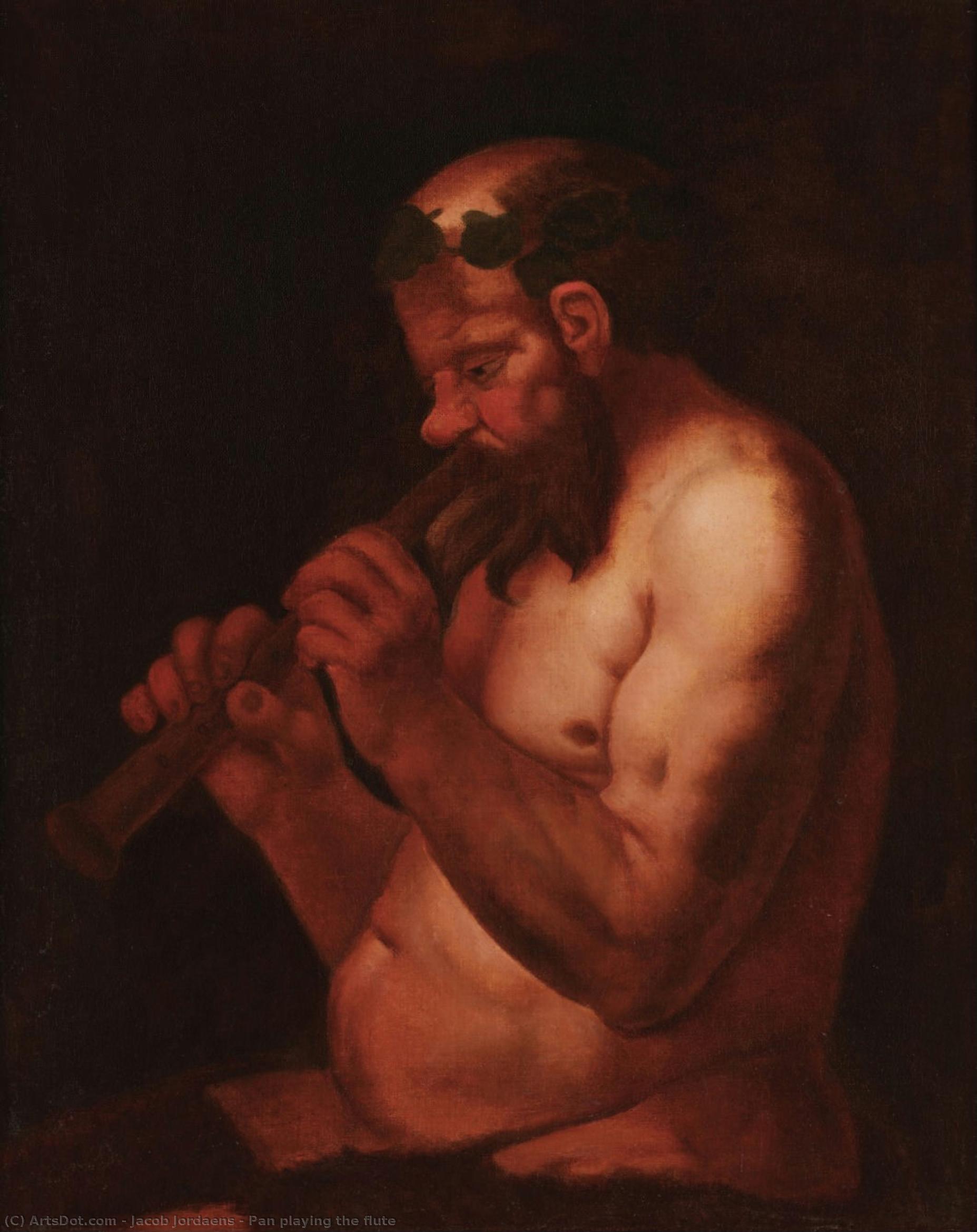 Pan Playing The Flute — Jacob Jordaens