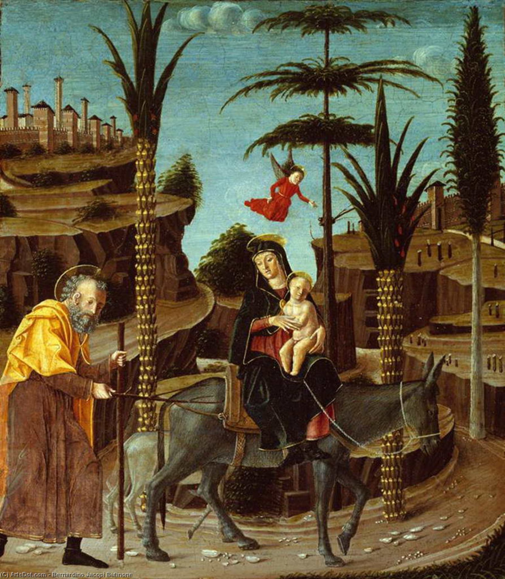The Flight Into Egypt — Bernardino Jacopi Butinone