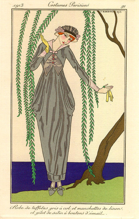 Robe De Taffetas Gris — Жорж Барбье