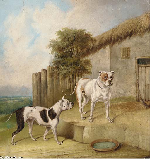 Crib And Rosa By An Outhouse — Abraham Cooper