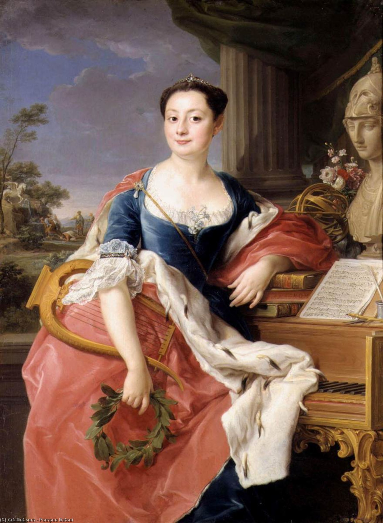 Portrait Of Princess Giacinta Orsini Buoncampagni Ludovisi — Pompeo Batoni