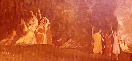 Children On The Hilltops, (painting) — Arthur B. Davies