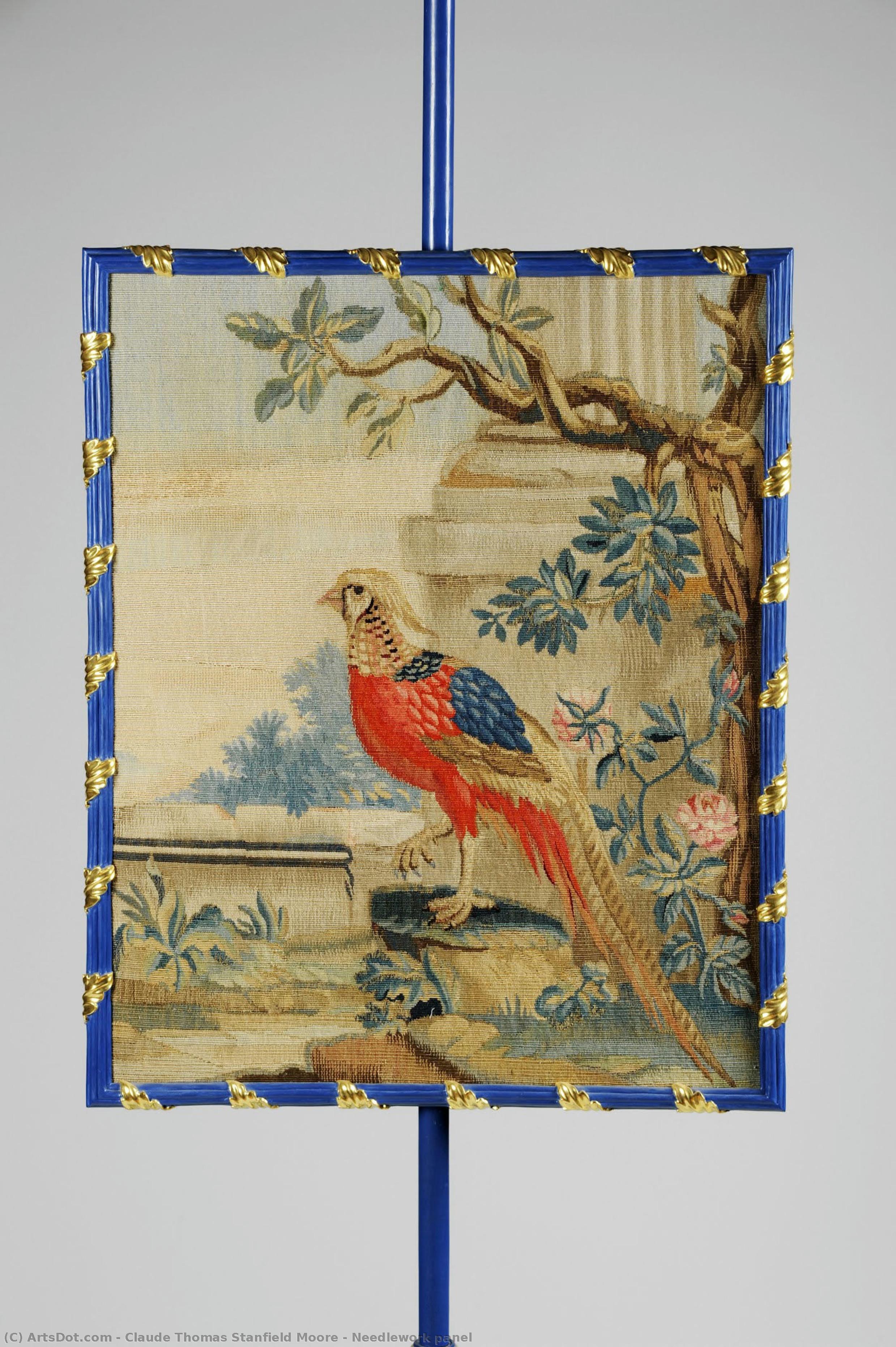 Needlework Panel — Claude Thomas Stanfield Moore